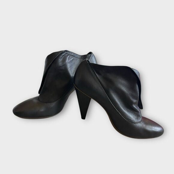 Coach Brown Glove Leather Fold-Over Heel Boots Size 10 – Stylish & Classic - Picture 6 of 10